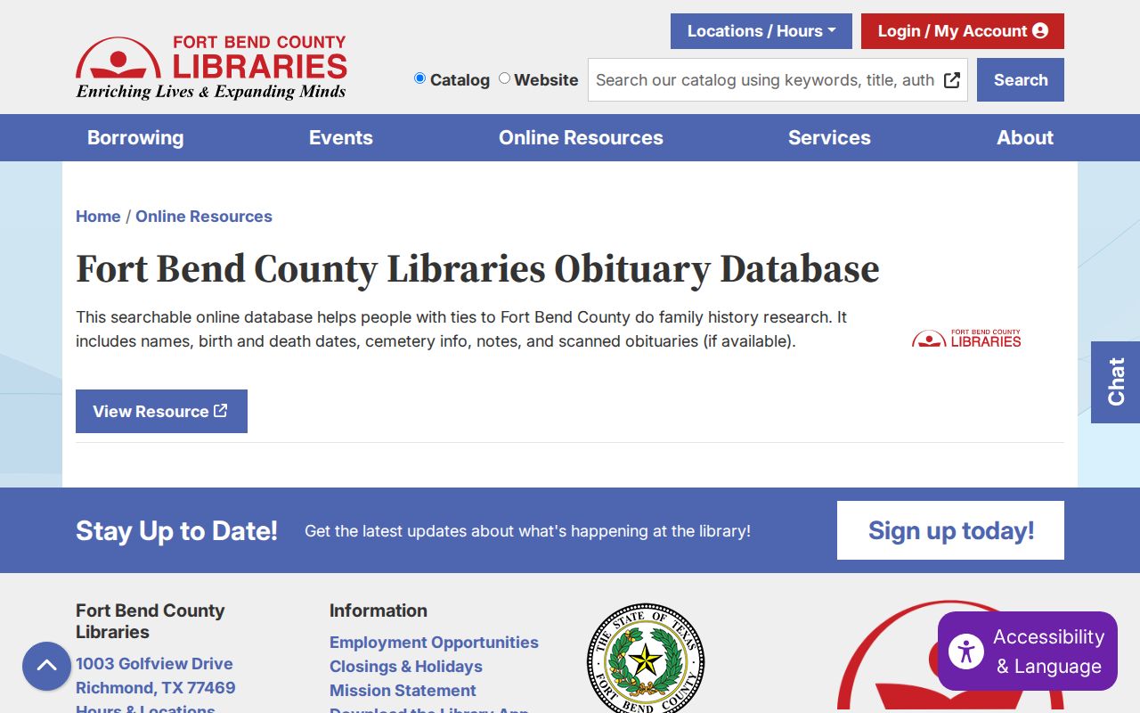 Missouri City city directory companion obituary database