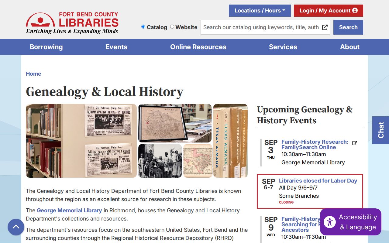 Missouri City residents directory Fort Bend Libraries genealogy resources