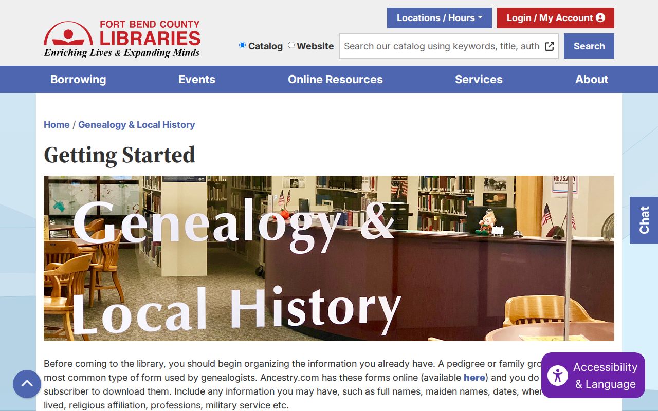 Missouri City previous residents local-history research guide